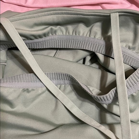 Madewell 2.0 MWL Flex Fitness Dress NWOT Mint Green Size Med Strappy Criss Cross - Picture 11 of 11